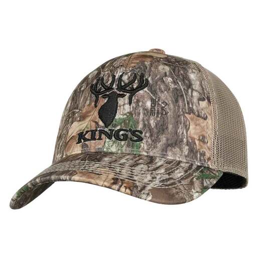Kings Camo Men’s Realtree Edge Embroidered Mesh Hunting Hat – King Realtree Edge