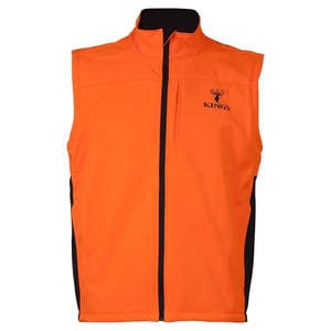 King's Camo Men's Softshell Hunting Vest - Blaze Orange - XL