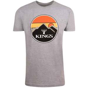 King's Camo Men's Sunset Graphic Short Sleeve Shirt