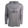 King's Camo Men's Triblend Casual Hoodie - Heather Grey - L - Heather Grey L