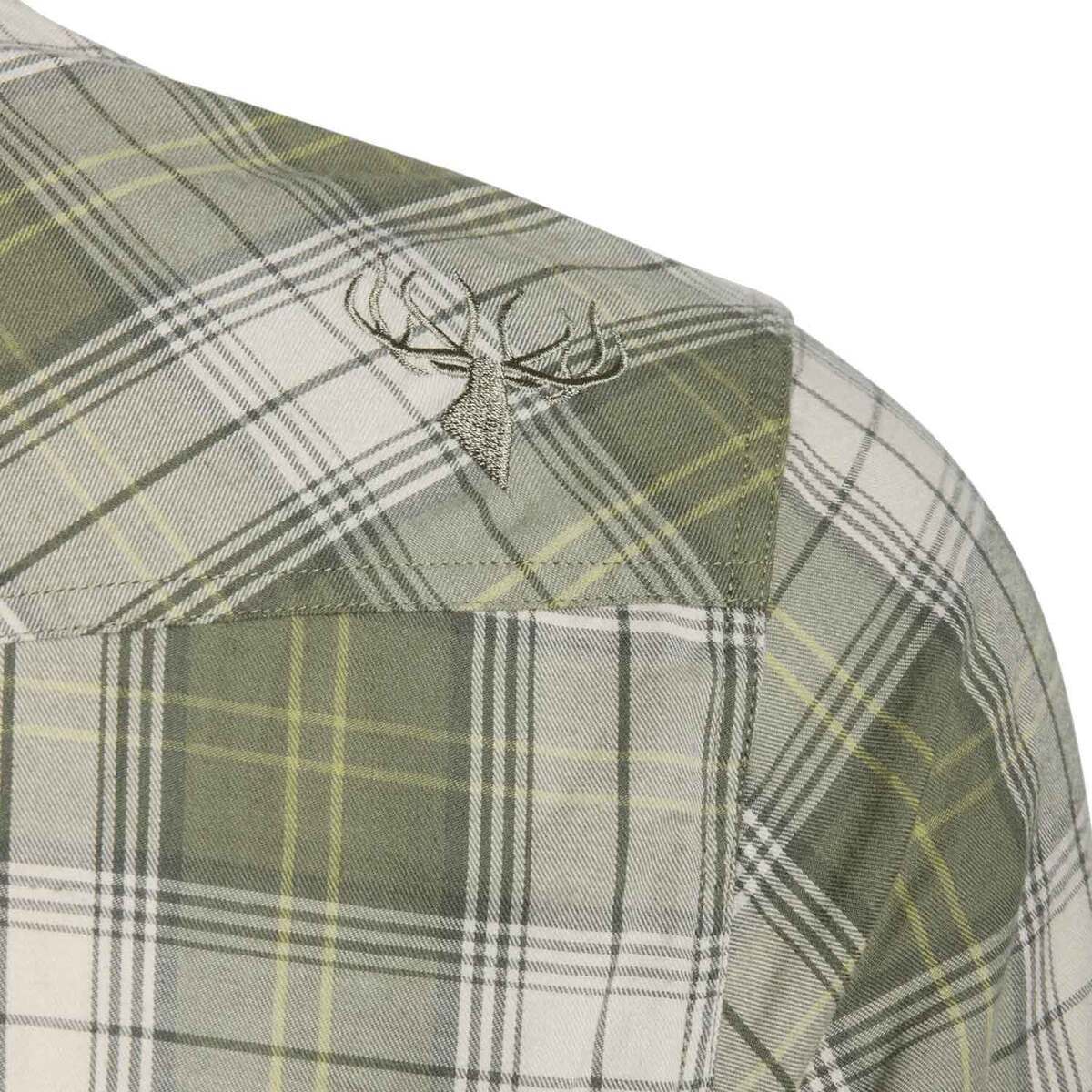 Kings Camo Men's Western Snap Flannel Long Sleeve Casual Shirt Kings Camo Men's Western Snap Flannel Long Sleeve Casual Shirt