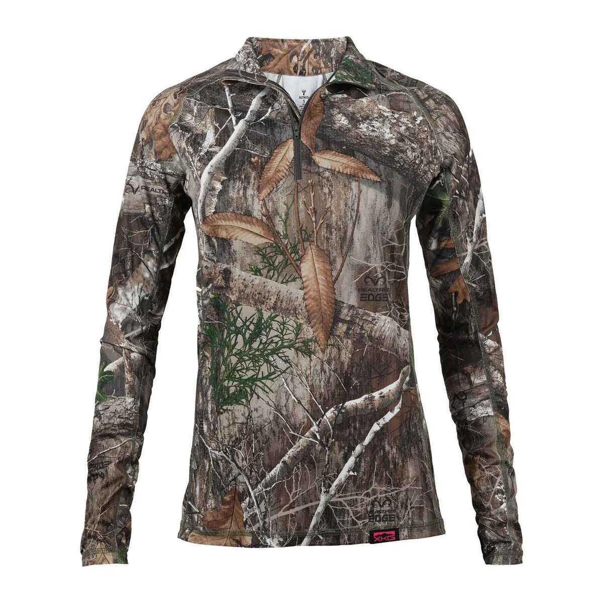 King's Camo Women's XK7 XKG Elevation 1/4 Zip Long Sleeve Hunting Shirt King's Camo Women's XK7 XKG Elevation 1/4 Zip Long Sleeve Hunting Shirt