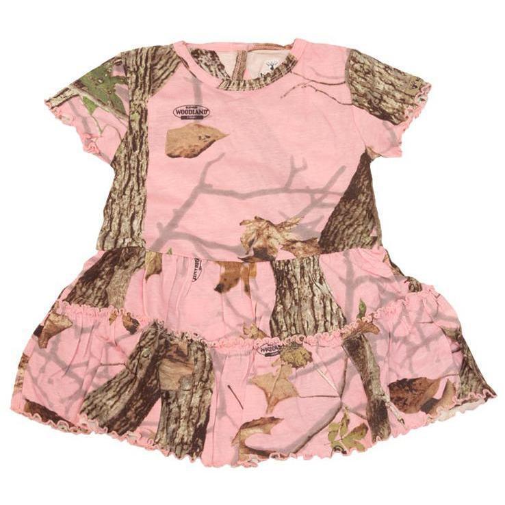 King's Camo Infant Toddler Dress Woodland Pink King's Camo Infant Toddler Dress Woodland Pink