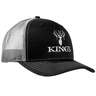 King's Camo Men's Logo Snapback Hat - Black - Black One Size Fits Most