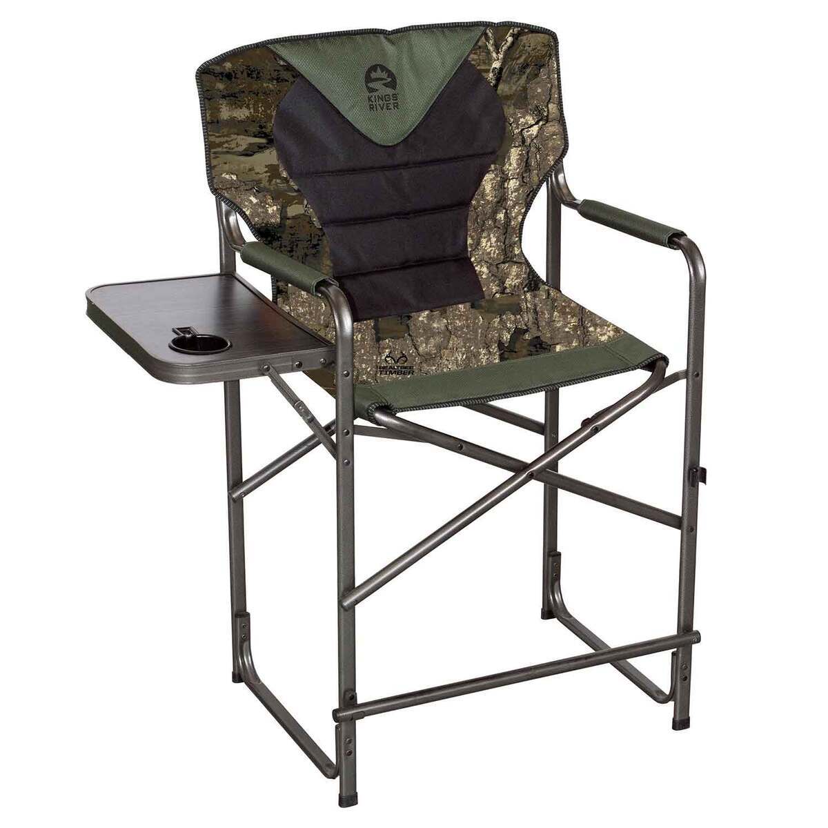 Kings River High View Director Chair w/ Folding Table - Realtree Timber ...
