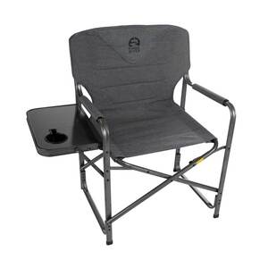 Kings River Padded Directors Chair with Table - Grey