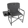Kings River Padded Directors Chair with Table - Grey - Grey