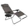 Kings River XL Zero Gravity Lounger with Table - Brown - Brown