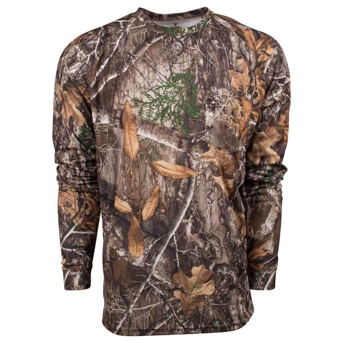 King's Camo Men's Realtree Edge Hunter Series Long Sleeve Hunting Shirt King's Camo Men's Realtree Edge Hunter Series Long Sleeve Hunting Shirt