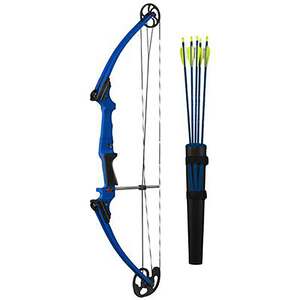 Genesis 10-20lbs Left Hand Blue Compound Bow - Package