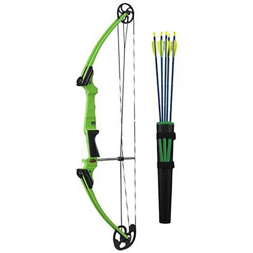 Genesis 10-20lbs Right Hand Green Compound Bow – Package – Green