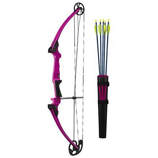 Genesis 10-20lbs Right Hand Purple Compound Bow – Package – Purple
