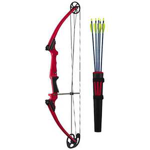 Genesis 10-20lbs Right Hand Red Compound Bow - Package