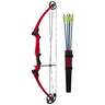 Genesis 10-20lbs Right Hand Red Compound Bow - Package - Red