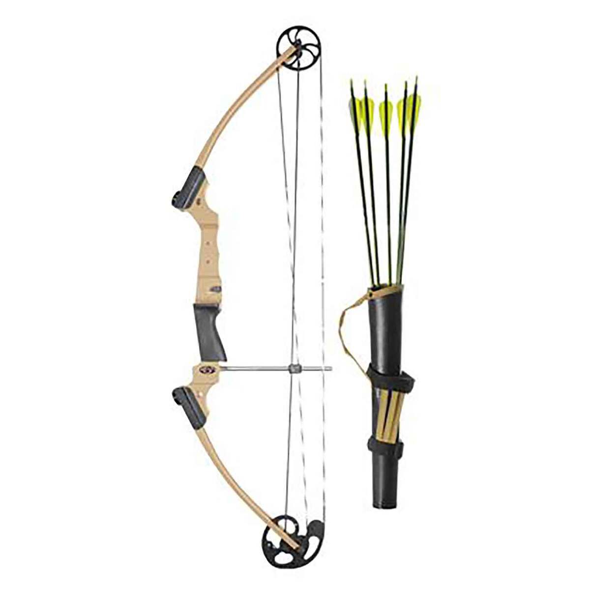 Genesis 10-20lbs Right Hand Sand Tan Compound Bow - Package - Tan Genesis 10-20lbs Right Hand Sand Tan Compound Bow - Package - Tan