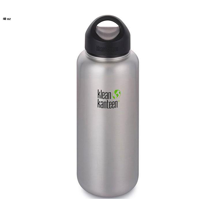 Klean Kanteen Wide Mouth Stainless Steel Water Bottle