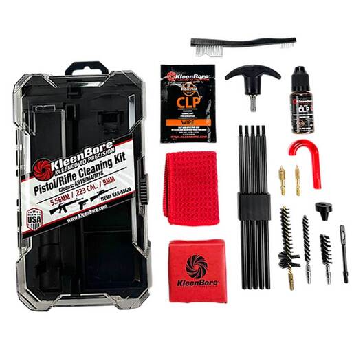 KleenBore 223 Cal/5.56mm NATO/9mm Luger Pistol/Rifle Cleaning Kit