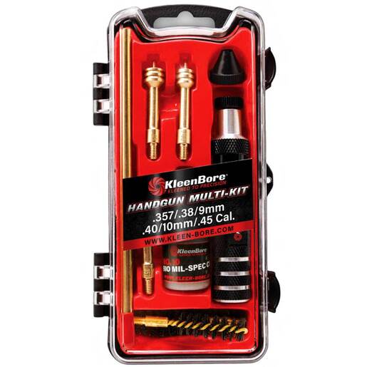 KleenBore .38/.357/9mm/.40/10mm/.45 Cal. Handgun Multi-Kit - Red