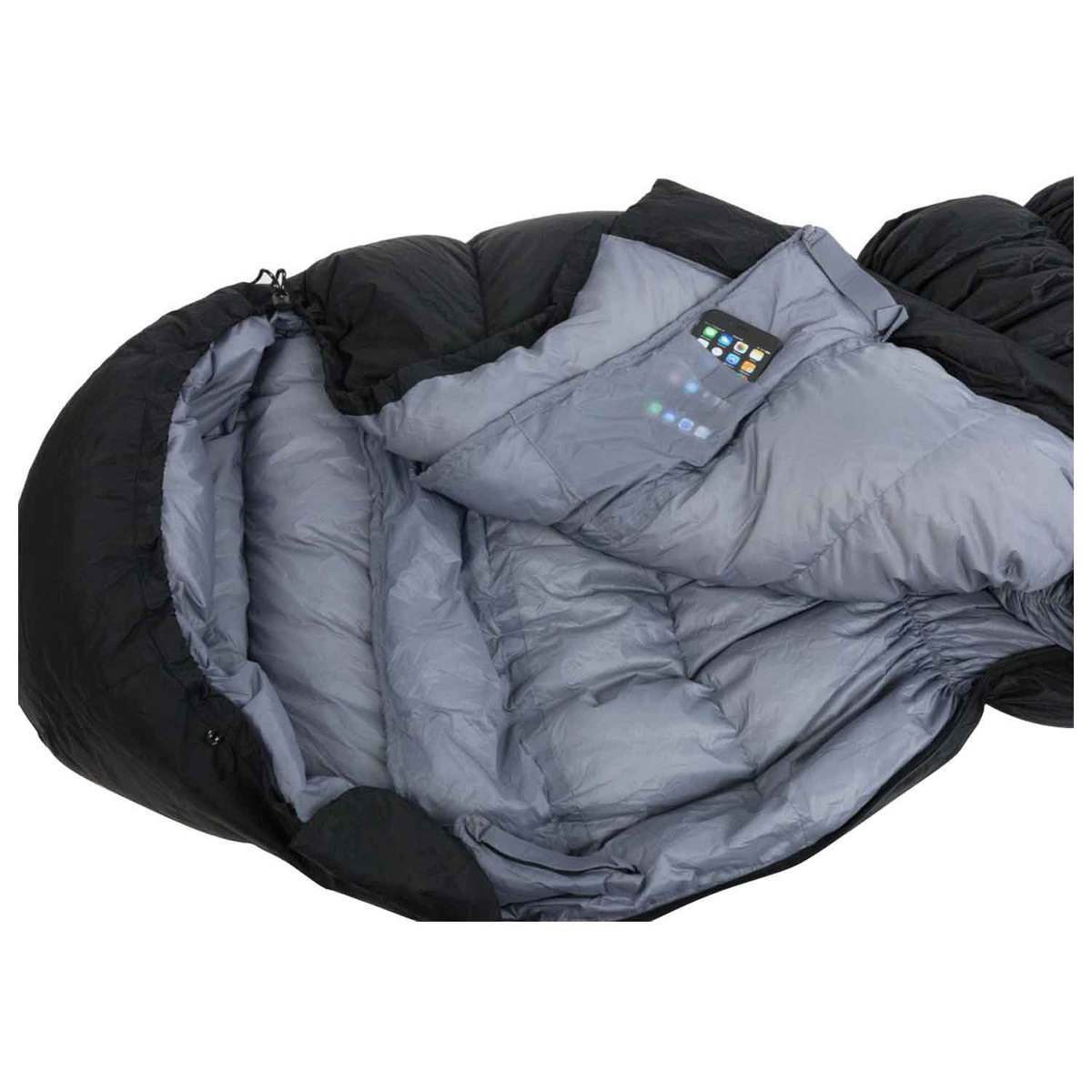 Klymit Full-Synthetic 0 Degree Regular Mummy Sleeping Bag - Black - Black Regular Klymit Full-Synthetic 0 Degree Regular Mummy Sleeping Bag - Black - Black Regular