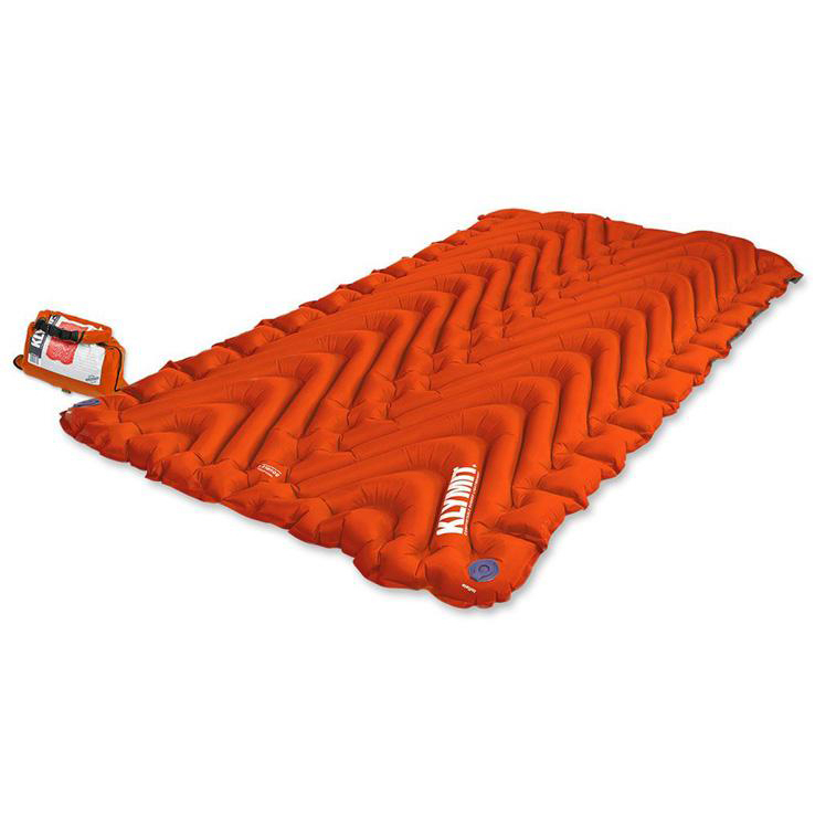 Klymit Insulated Double V Sleeping Pad - Red Doublewide - Orange Doublewide Klymit Insulated Double V Sleeping Pad - Red Doublewide - Orange Doublewide