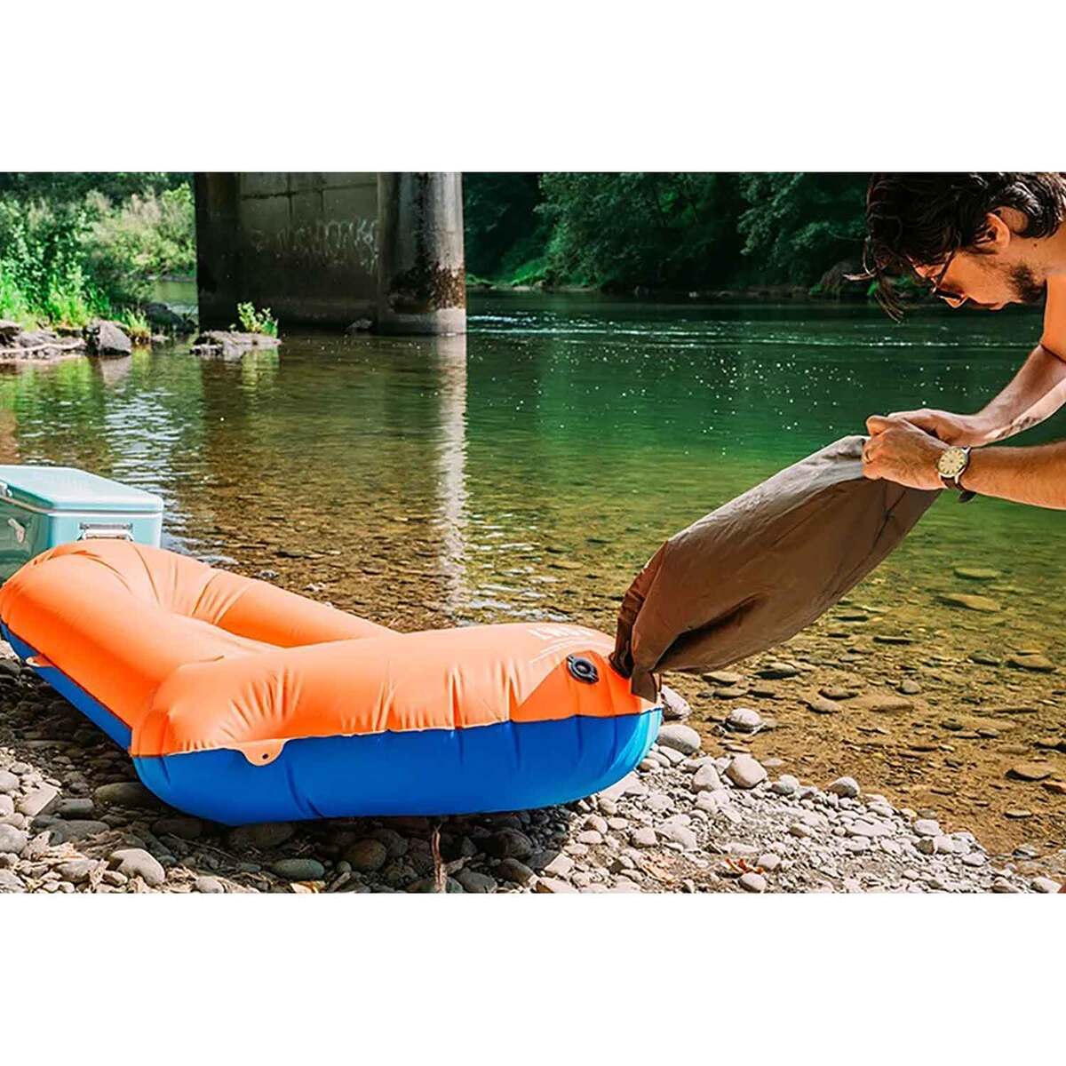 Klymit Litewater Dinghy Inflatable Kayak - 6ft 4in, Orange/Blue - Orange/Blue Klymit Litewater Dinghy Inflatable Kayak - 6ft 4in, Orange/Blue - Orange/Blue
