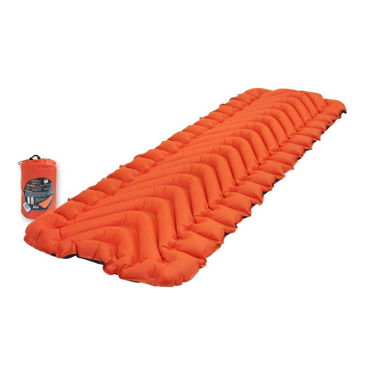 Klymit Insulated Static V Sleeping Pad - Orange Regular - Orange Regular Klymit Insulated Static V Sleeping Pad - Orange Regular - Orange Regular