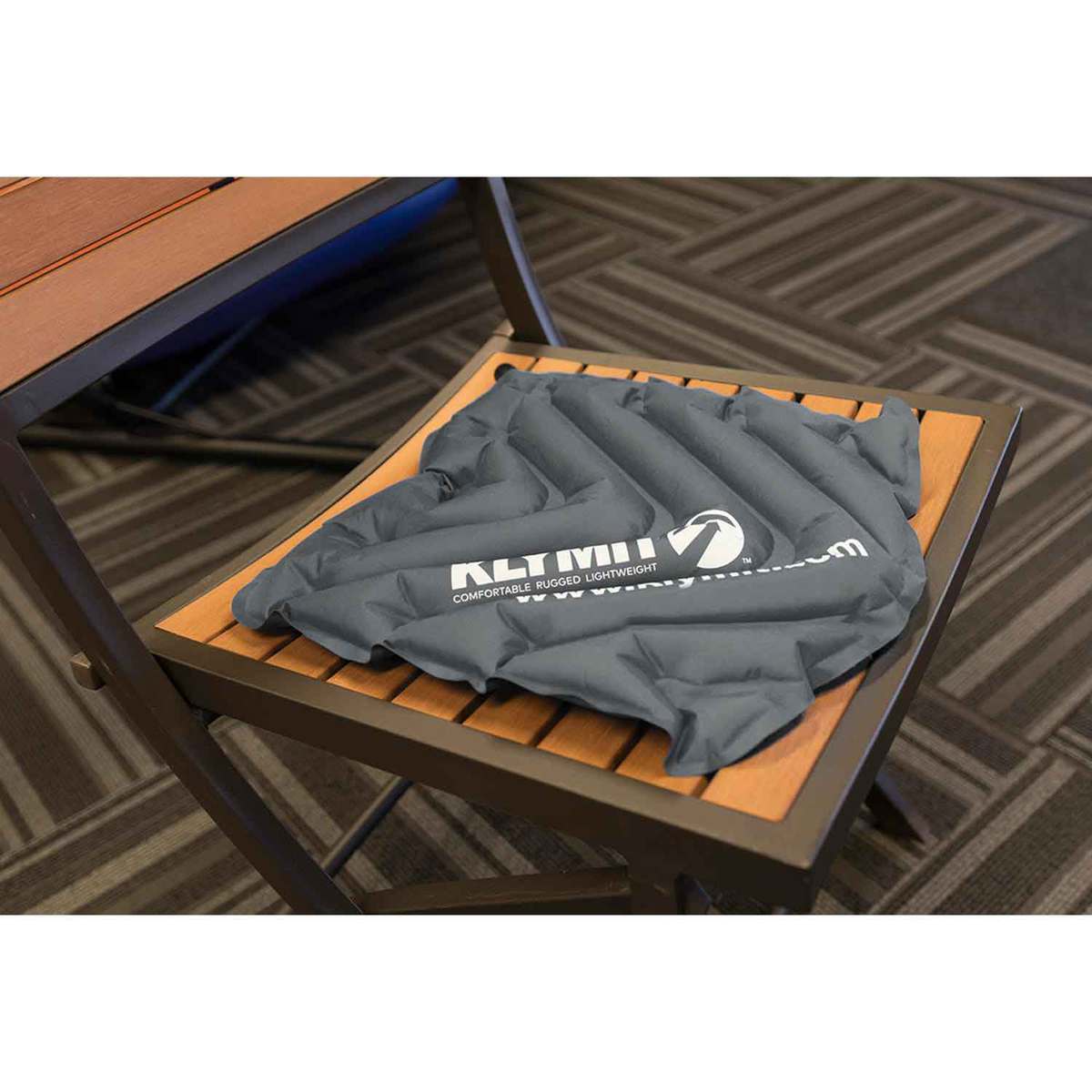 Klymit V Seat - Gray - Gray 14in L x 14in W x 1in H Klymit V Seat - Gray - Gray 14in L x 14in W x 1in H