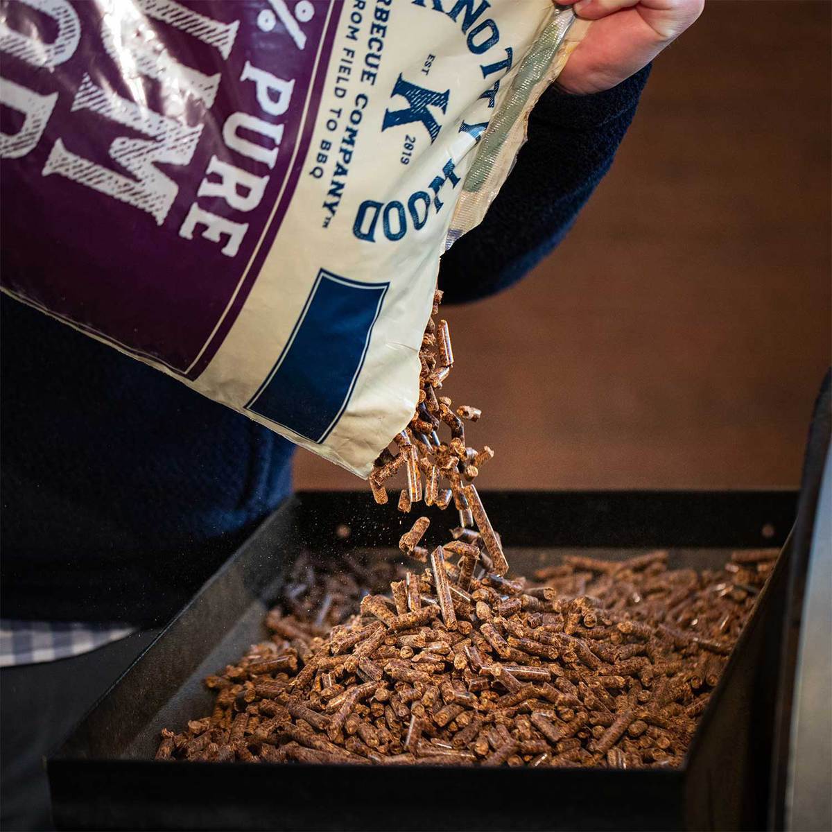 KNOTTY WOOD 100% Pure Plum Wood BBQ Pellets - 20lbs KNOTTY WOOD 100% Pure Plum Wood BBQ Pellets - 20lbs
