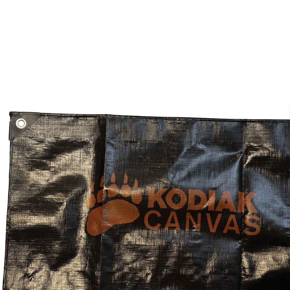 Kodiak Canvas 8.5 x 6ft Ground Tarp - Black - Black Kodiak Canvas 8.5 x 6ft Ground Tarp - Black - Black