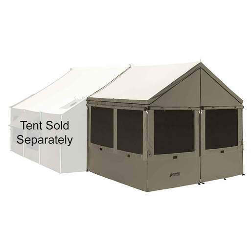 Kodiak Canvas Cabin Lodge Enclosed Awning - Green 42in x 9in x 9in - Kodiak Canvas