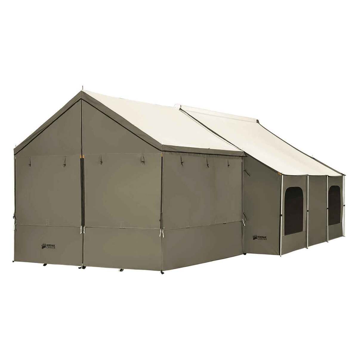 Kodiak Canvas Cabin Lodge Enclosed Awning - Green Kodiak Canvas Cabin Lodge Enclosed Awning - Green