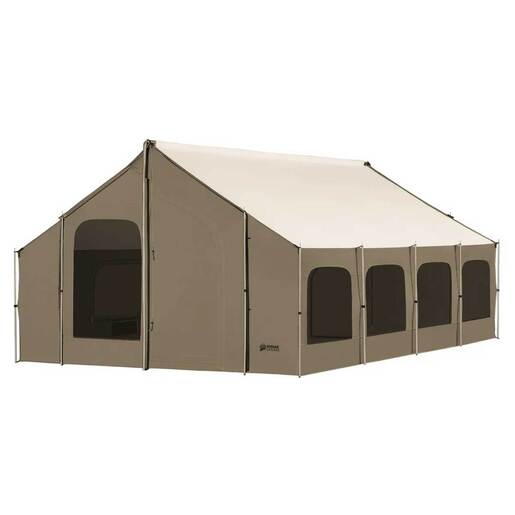 Kodiak Canvas Cabin Lodge Stove Ready 10-Person Canvas Tent – Green 51in x 13in x 13in