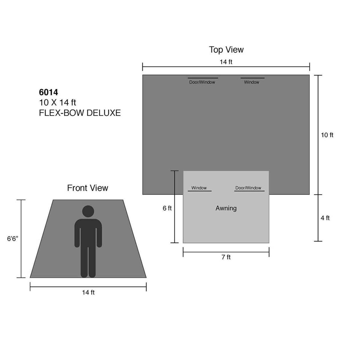 Kodiak Canvas Deluxe 4 Season Tent with Awning Kodiak Canvas Deluxe 4 Season Tent with Awning