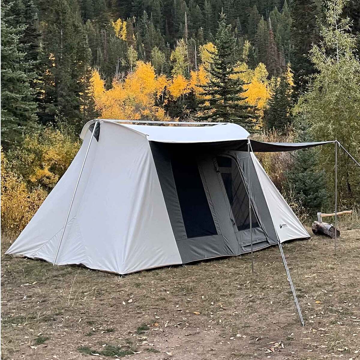 Kodiak Canvas Deluxe 4 Season Tent with Awning Kodiak Canvas Deluxe 4 Season Tent with Awning
