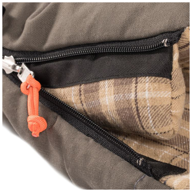 Kodiak Canvas Z Top 0 Degree Regular Rectangular Sleeping Bag - Brown - Brown 36in x 90in Kodiak Canvas Z Top 0 Degree Regular Rectangular Sleeping Bag - Brown - Brown 36in x 90in
