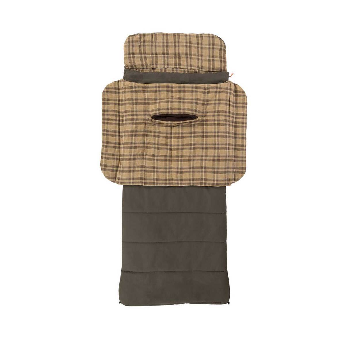 Kodiak Canvas Z Top 0 Degree Regular Rectangular Sleeping Bag - Brown - Brown 36in x 90in Kodiak Canvas Z Top 0 Degree Regular Rectangular Sleeping Bag - Brown - Brown 36in x 90in