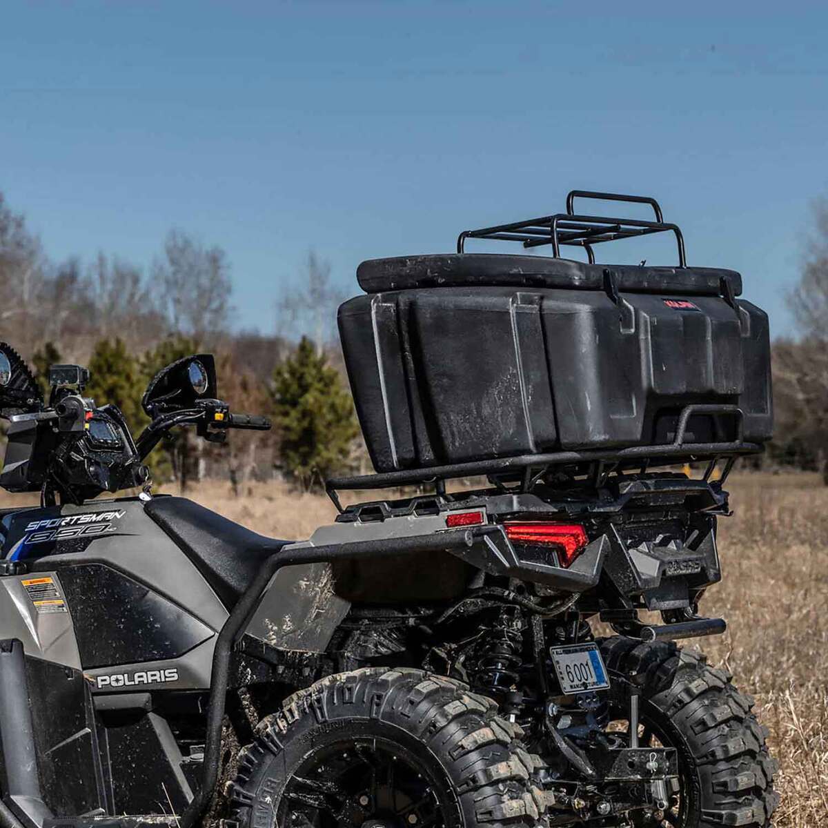 Kolpin ATV / UTV Rear Rack Outfitter Storage Box - Black | Sportsman's ...