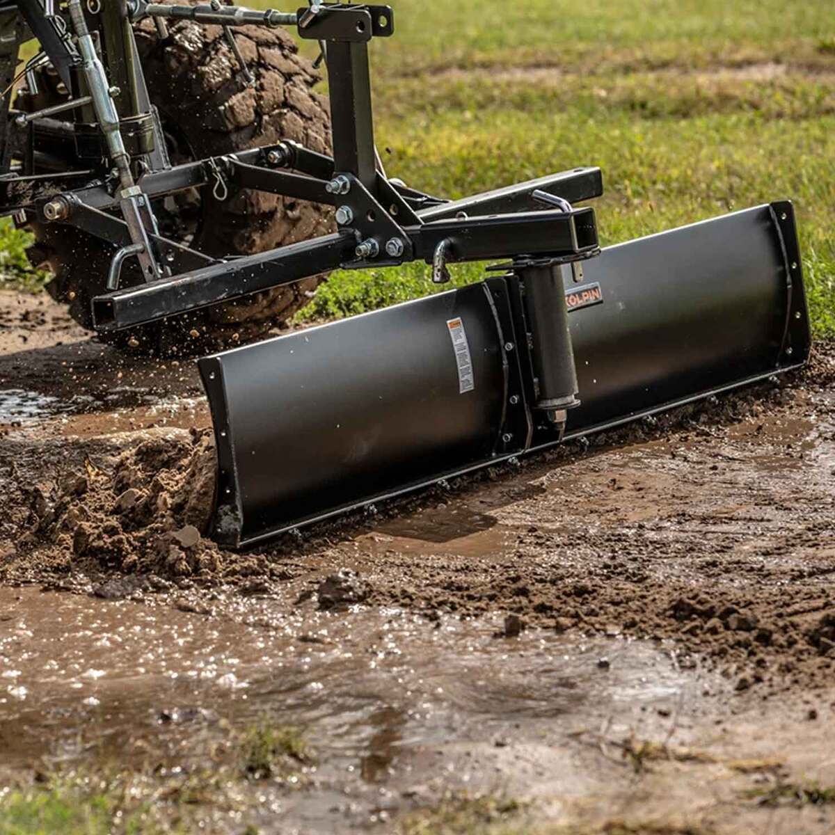 Kolpin ATV/UTV Dirtworks 48in Rear Plow Blade Tool Attachment - Black ...