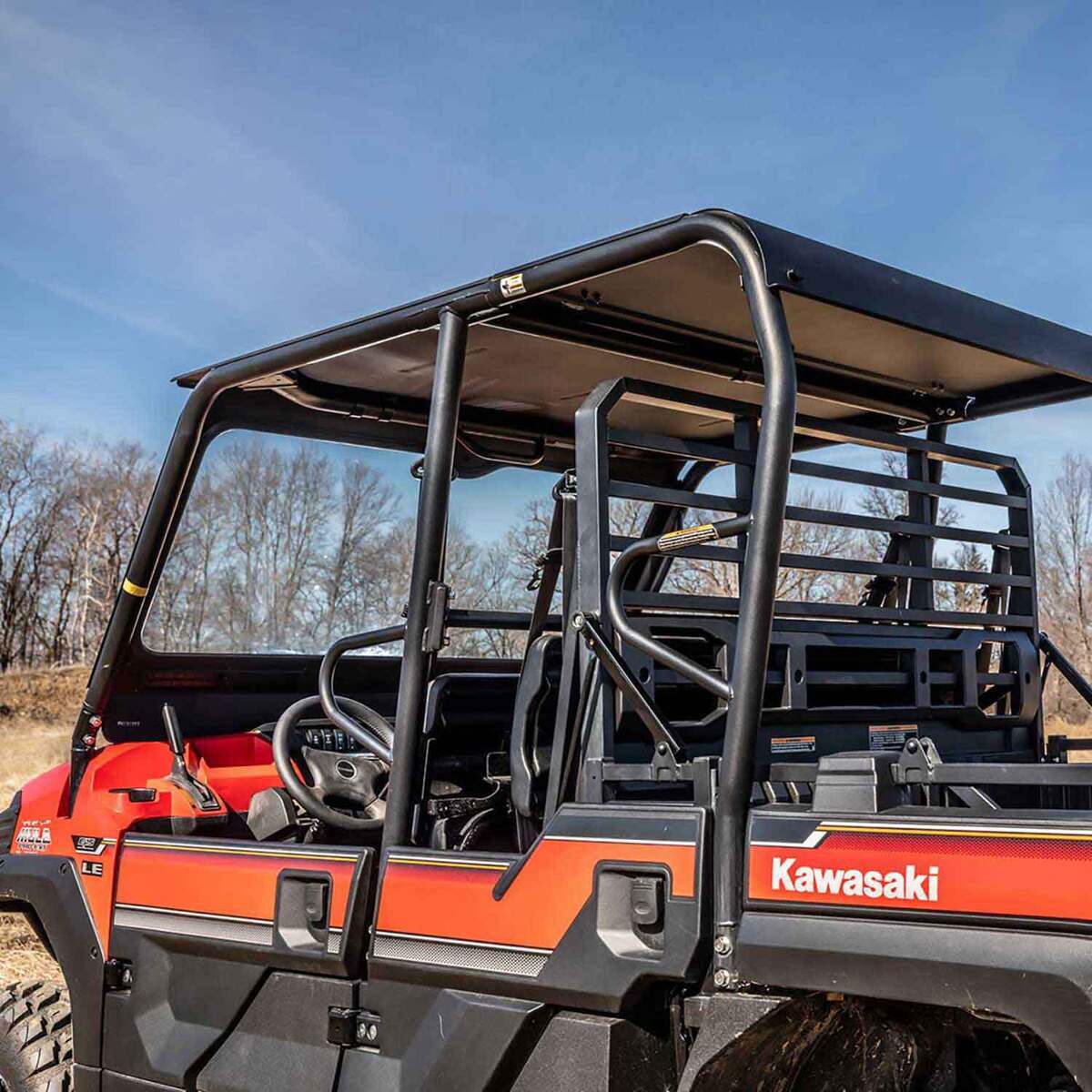 Kolpin Glass Windshield - Kawasaki Mule Pro FX / FXT / DX / DXT - Black Kolpin Glass Windshield - Kawasaki Mule Pro FX / FXT / DX / DXT - Black