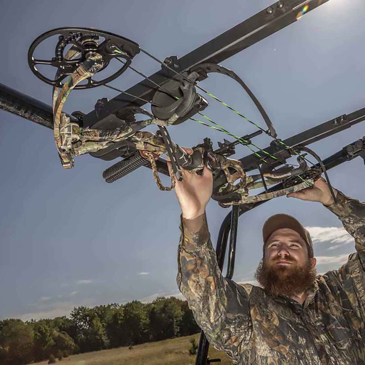 Kolpin UTV Overhead In-Cab Gun and Bow Rack - Black Kolpin UTV Overhead In-Cab Gun and Bow Rack - Black