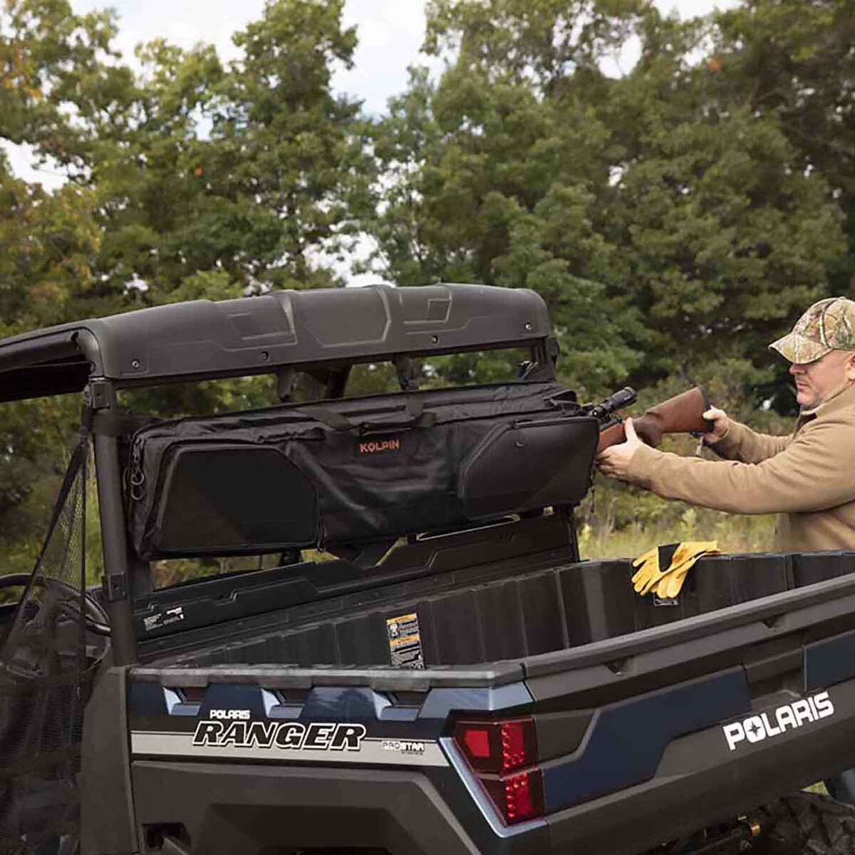 T Case Double R Kolpin UTV Soft Double Gun Case - Black - Black | Sportsman's Warehouse