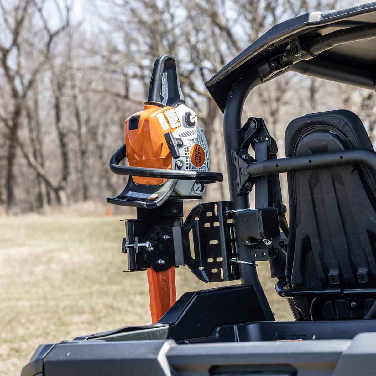 Atv Chainsaw Rack Kolpin UTV / Trailer Off-Road Vehicle Chainsaw Mount - Black ...