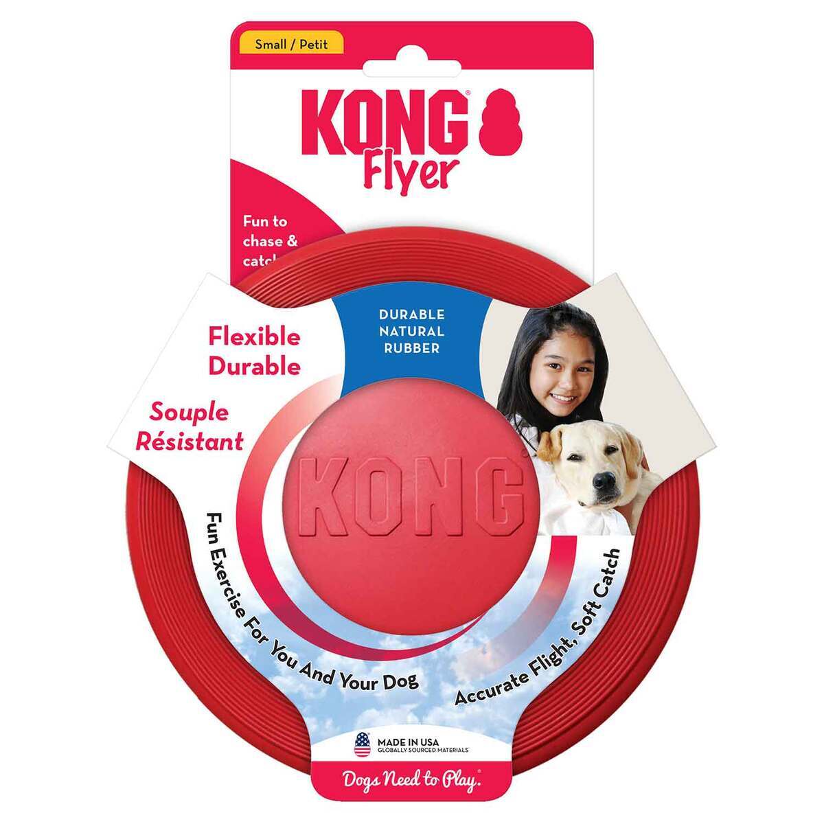 KONG Classic Flyer Dog Toy - Large - Red KONG Classic Flyer Dog Toy - Large - Red