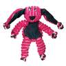 KONG Floppy Knots Bunny Chew Toy - M/L - Pink/Black/White