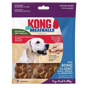 KONG Mini Chicken Meatballs Dog Treats - 4oz