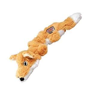 KONG Scrunch Knot Fox Tug Toy