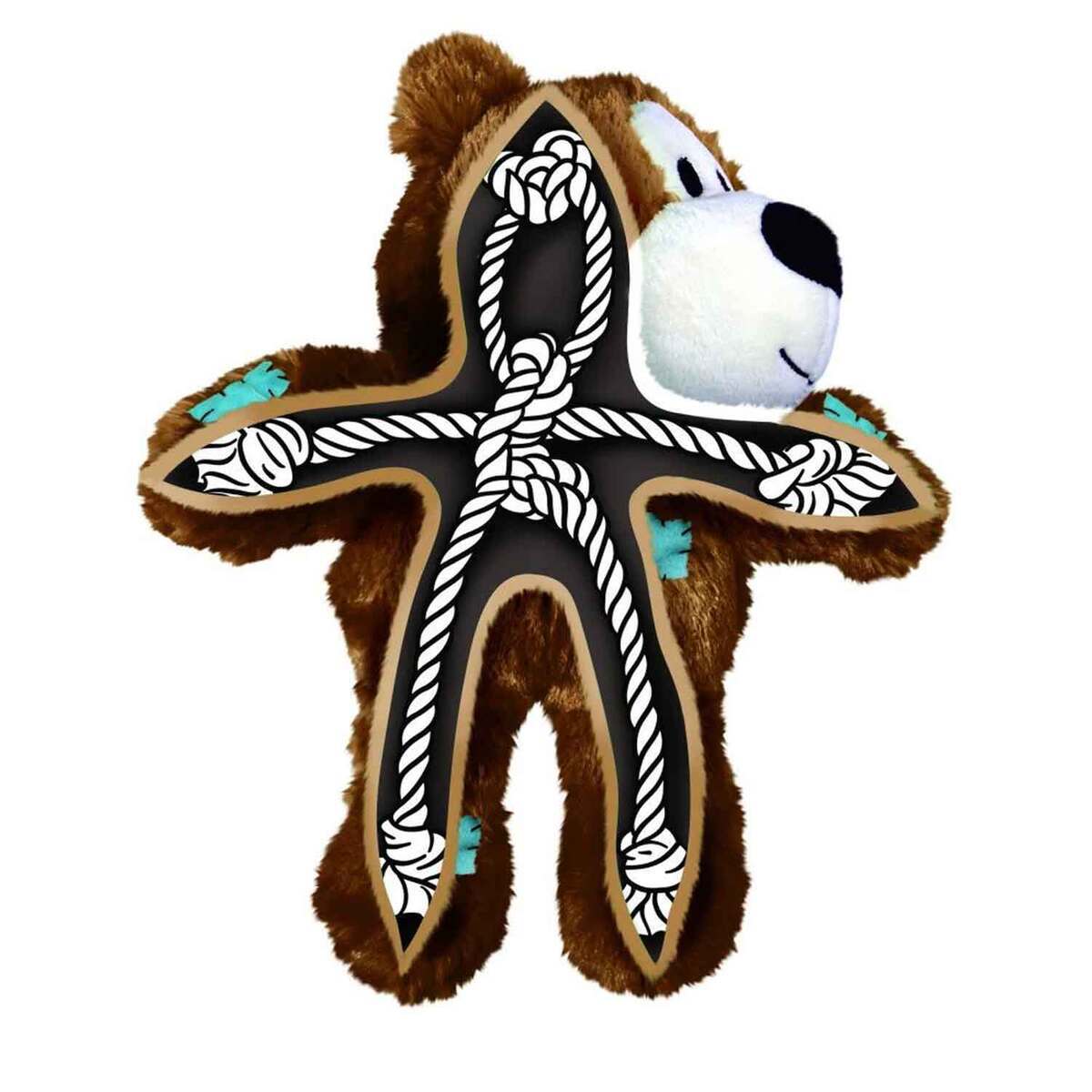 KONG Wild Knots Bear Plush Toy - M/L - Grey KONG Wild Knots Bear Plush Toy - M/L - Grey