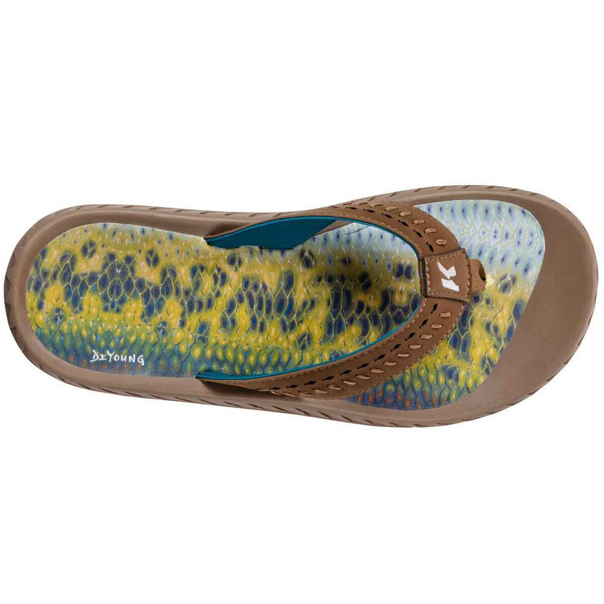 Korkers Men's Fish Flip Flops Korkers Men's Fish Flip Flops