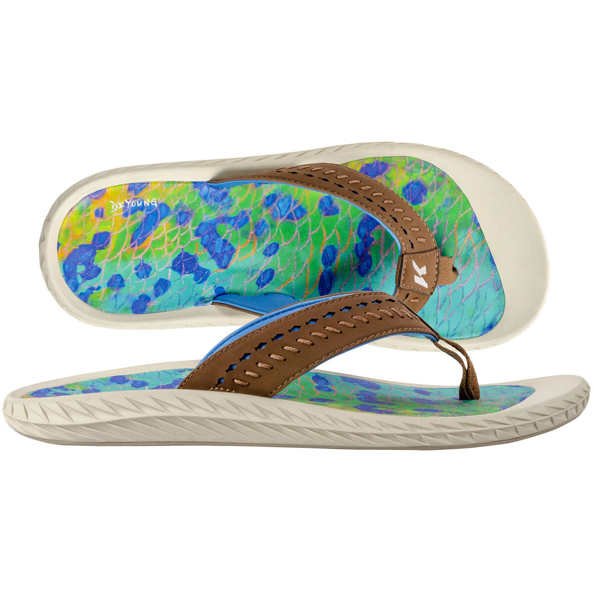 Korkers Men's Fish Flip Flops Korkers Men's Fish Flip Flops