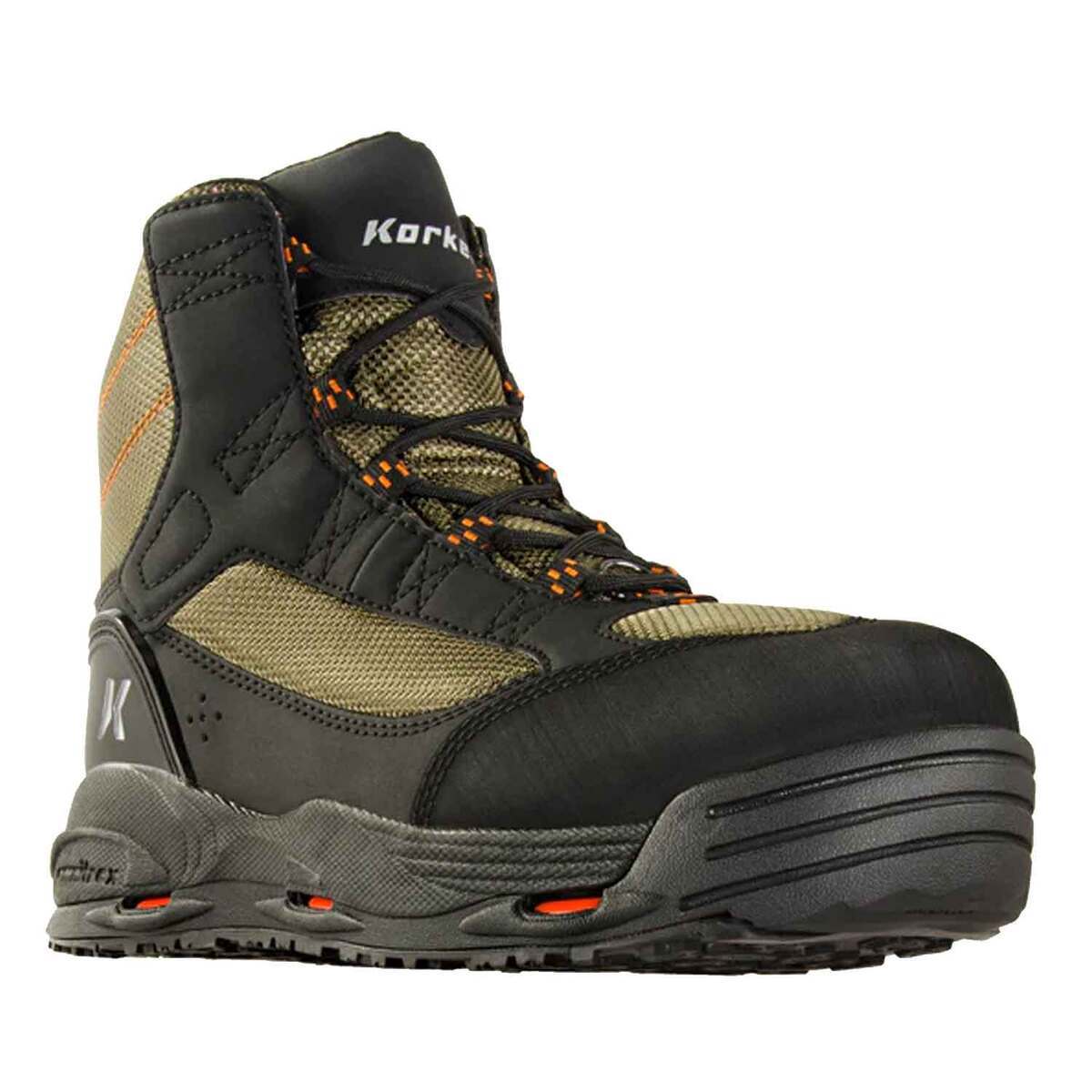 Korkers Men's Greenback Felt And Kling-On Soles Fishing Wading Boots Korkers Men's Greenback Felt And Kling-On Soles Fishing Wading Boots